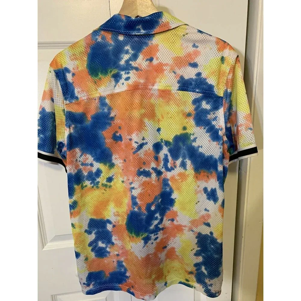 Original Use Men’s Sz M Tie Dye Button Fit Short Sleeve Shirt - Picture 8 of 8